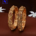 Peacock Nakshi Bangle Set