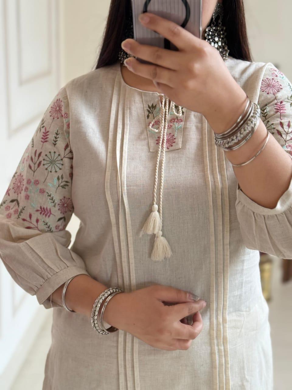 Premium Flax Cotton Kurta Pant