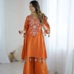 Premium Cotton Peplum and Bellb Bottom Set