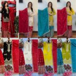 Pure Chinnon Sharara Suit