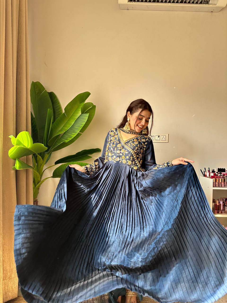 Designer Embroidered Gown - Image 2