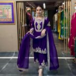 Designer Silk Heavy Embroidered Suit