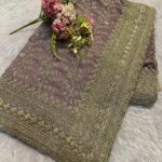 Premium Embroidery Cutwork Border Sarees