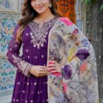 Purple Sequence Gown