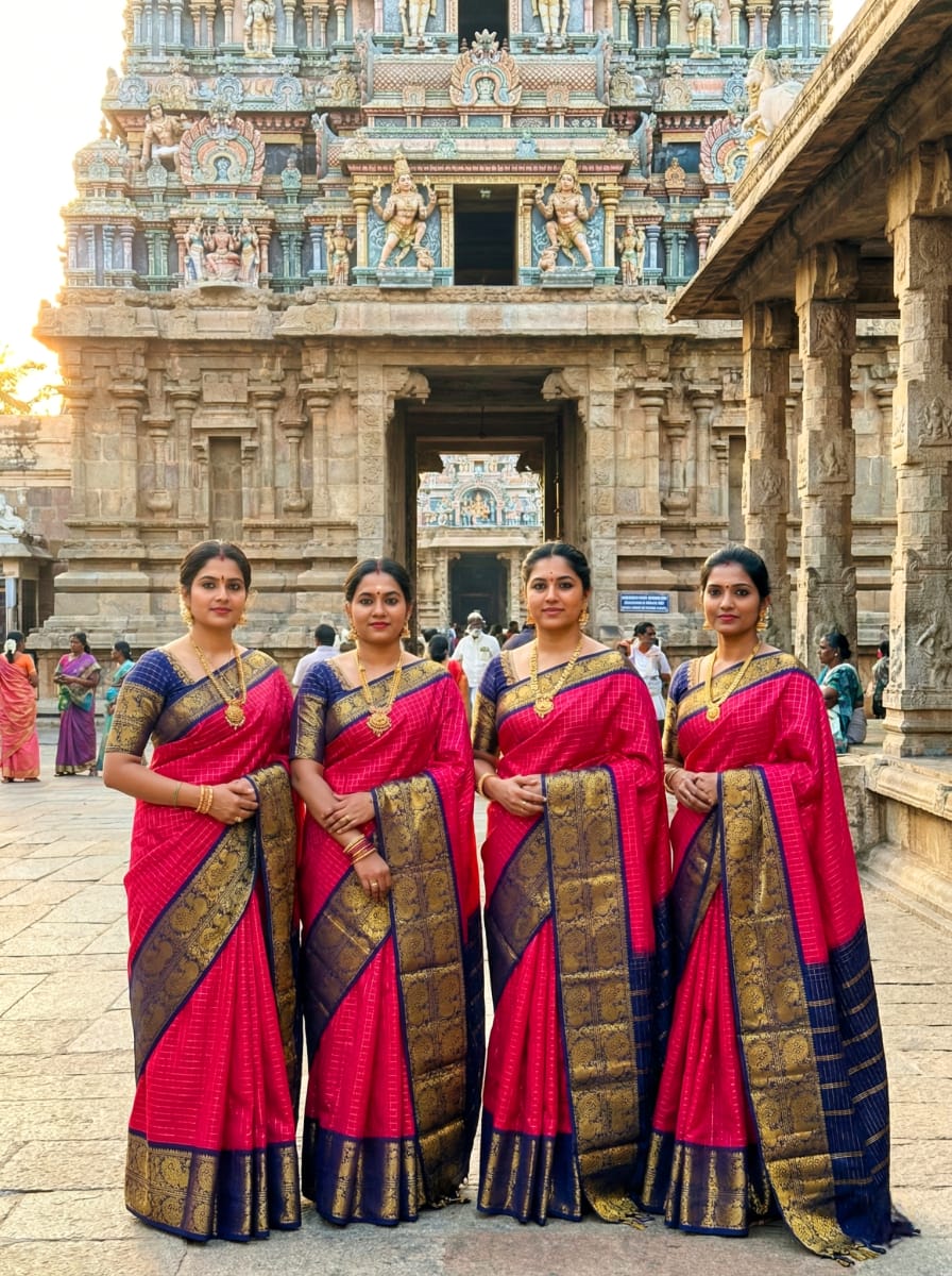 Premium Quality Zari Checked Sungudi Pure Soft Cotton Saree